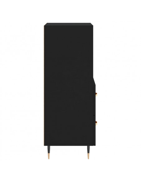 Credenza Nero 34,5x34x90 cm in Legno Multistrato