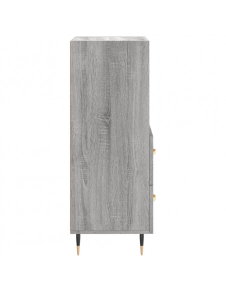 Credenza Grigio Sonoma 34,5x34x90 cm in Legno Multistrato