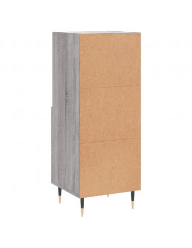Credenza Grigio Sonoma 34,5x34x90 cm in Legno Multistrato