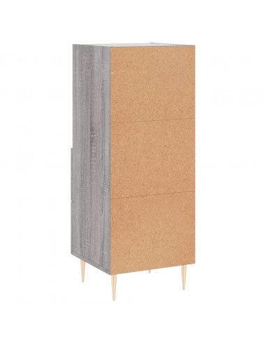 Credenza Grigio Sonoma 34,5x34x90 cm in Legno Multistrato
