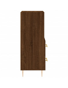 Credenza Rovere Marrone 34,5x34x90 cm in Legno Multistrato 2