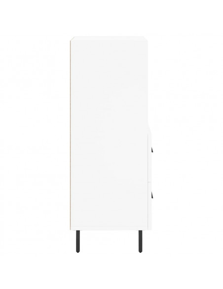 Credenza Bianca 34,5x34x90 cm in Legno Multistrato