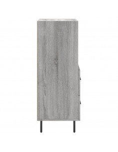 Credenza Grigio Sonoma 34,5x34x90 cm in Legno Multistrato 2