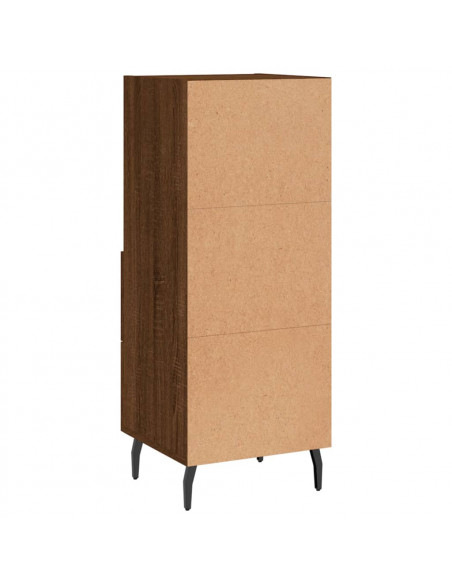 Credenza Rovere Marrone 34,5x34x90 cm in Legno Multistrato