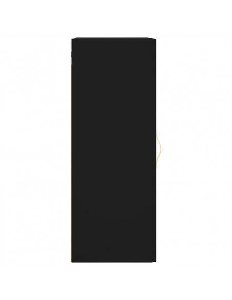 Mobile a Parete Nero 34,5x34x90 cm