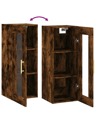 Mobile a Parete Rovere Fumo 34,5x34x90 cm