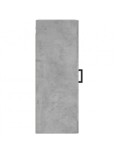 Mobile a Parete Grigio Cemento 34,5x34x90 cm