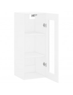 Mobile a Parete Bianco 34,5x34x90 cm 2