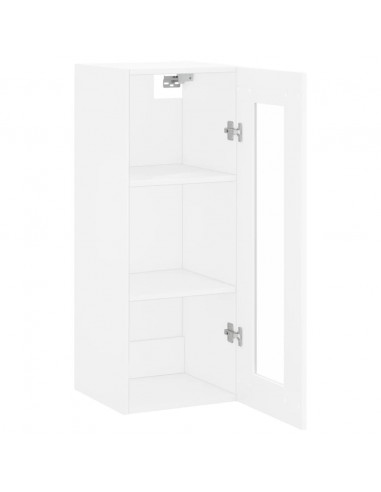 Mobile a Parete Bianco 34,5x34x90 cm