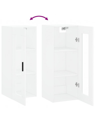 Mobile a Parete Bianco 34,5x34x90 cm