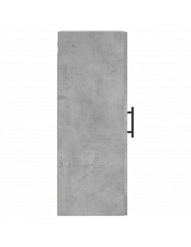 Mobile a Parete Grigio Cemento 34,5x34x90 cm