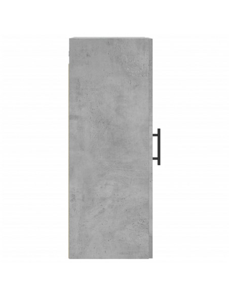 Mobile a Parete Grigio Cemento 34,5x34x90 cm