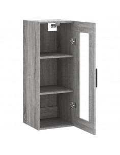 Mobile a Parete Grigio Sonoma 34,5x34x90 cm 2