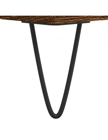 Credenza Rovere Marrone 60x35x70 cm in Legno Multistrato