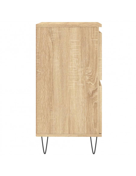 Credenza Rovere Sonoma 60x35x70 cm in Legno Multistrato