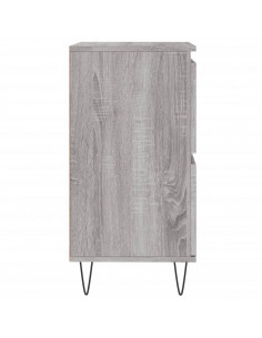 Credenza Grigio Sonoma 60x35x70 cm in Legno Multistrato 2