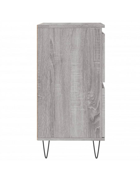 Credenza Grigio Sonoma 60x35x70 cm in Legno Multistrato
