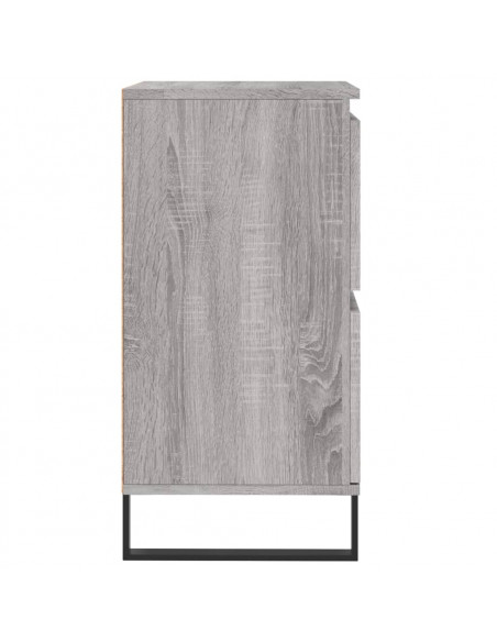 Credenza Grigio Sonoma 60x35x70 cm in Legno Multistrato