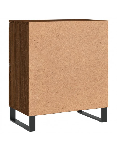 Credenza Rovere Marrone 60x35x70 cm in Legno Multistrato