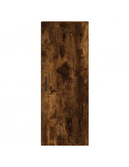 Credenza Rovere Fumo 34,5x34x180 cm in Legno Multistrato