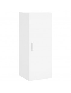 Credenza Bianca 34,5x34x180 cm in Legno Multistrato 2