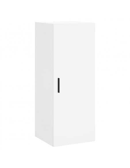 Credenza Bianca 34,5x34x180 cm in Legno Multistrato