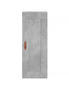 Credenza Grigio Cemento 34,5x34x180 cm in Legno Multistrato 2