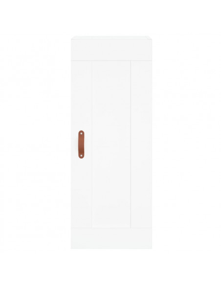 Credenza Bianca 34,5x34x180 cm in Legno Multistrato