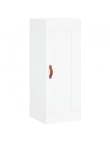 Credenza Bianca 34,5x34x180 cm in Legno Multistrato