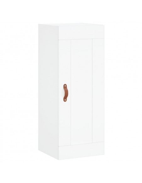 Credenza Bianca 34,5x34x180 cm in Legno Multistrato