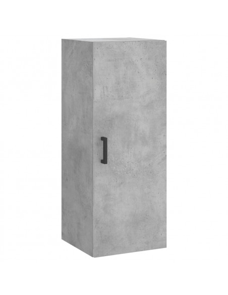 Credenza Grigio Cemento 34,5x34x180 cm in Legno Multistrato