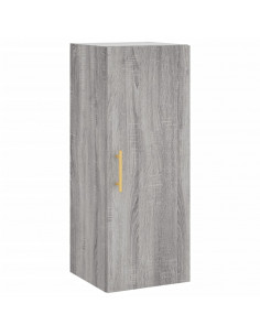 Credenza Grigio Sonoma 34,5x34x180 cm in Legno Multistrato 2