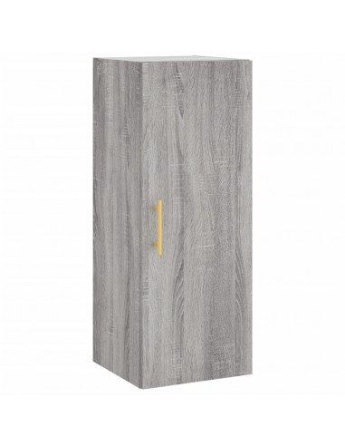 Credenza Grigio Sonoma 34,5x34x180 cm in Legno Multistrato