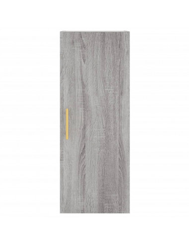 Credenza Grigio Sonoma 34,5x34x180 cm in Legno Multistrato