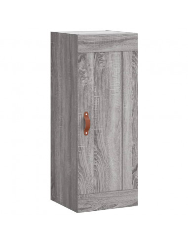 Credenza Grigio Sonoma 34,5x34x180 cm in Legno Multistrato