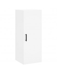 Credenza Bianca 34,5x34x180 cm in Legno Multistrato 2