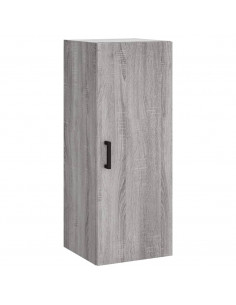 Credenza Grigio Sonoma 34,5x34x180 cm in Legno Multistrato 2