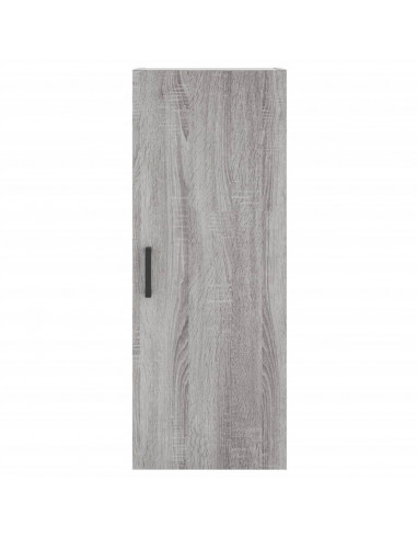 Credenza Grigio Sonoma 34,5x34x180 cm in Legno Multistrato