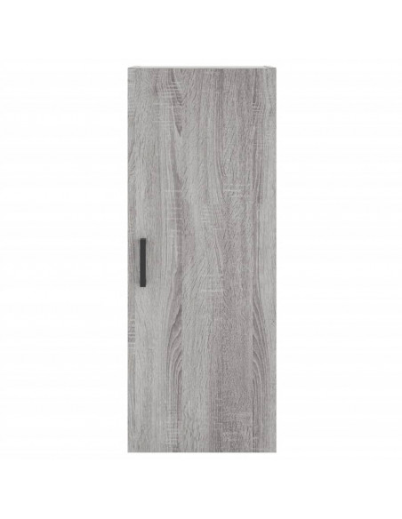 Credenza Grigio Sonoma 34,5x34x180 cm in Legno Multistrato