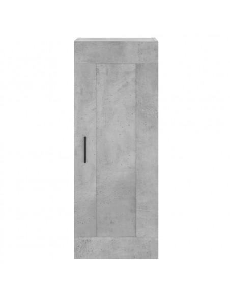 Credenza Grigio Cemento 34,5x34x180 cm in Legno Multistrato
