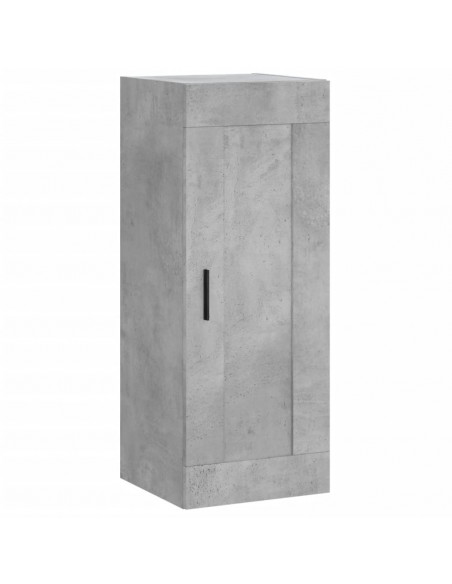 Credenza Grigio Cemento 34,5x34x180 cm in Legno Multistrato