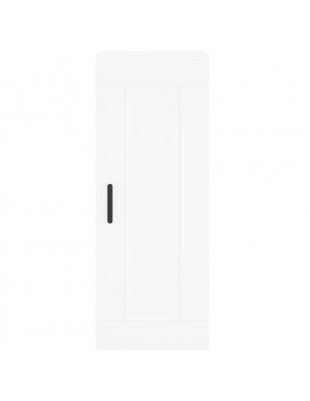 Credenza Bianca 34,5x34x180 cm in Legno Multistrato