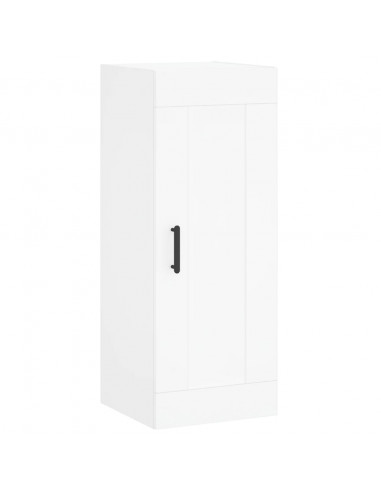 Credenza Bianca 34,5x34x180 cm in Legno Multistrato