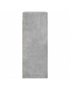 Armadietti a Parete 2 pz Grigio Cemento in Legno Multistrato 2