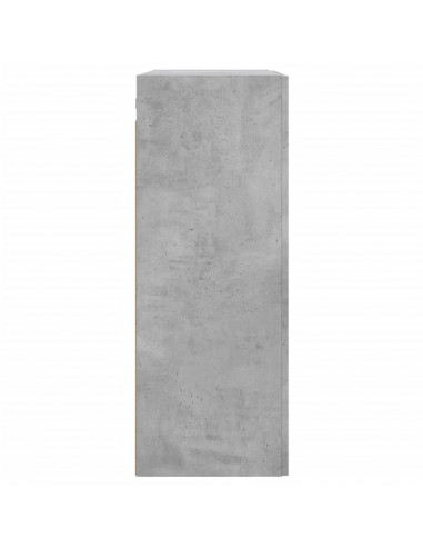 Armadietti a Parete 2 pz Grigio Cemento in Legno Multistrato