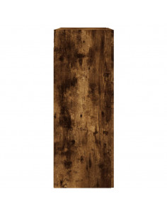 Armadietti a Parete 2 pz Rovere Fumo in Legno Multistrato 2