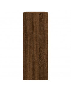 Armadietti a Parete 2 pz Rovere Marrone in Legno Multistrato 2