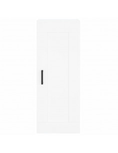 Credenza Bianca 34,5x34x180 cm in Legno Multistrato 2