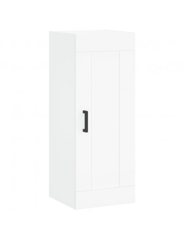 Credenza Bianca 34,5x34x180 cm in Legno Multistrato