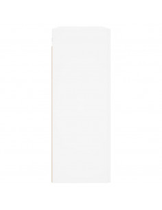 Armadietti a Parete 2 pz Bianchi in Legno Multistrato 2
